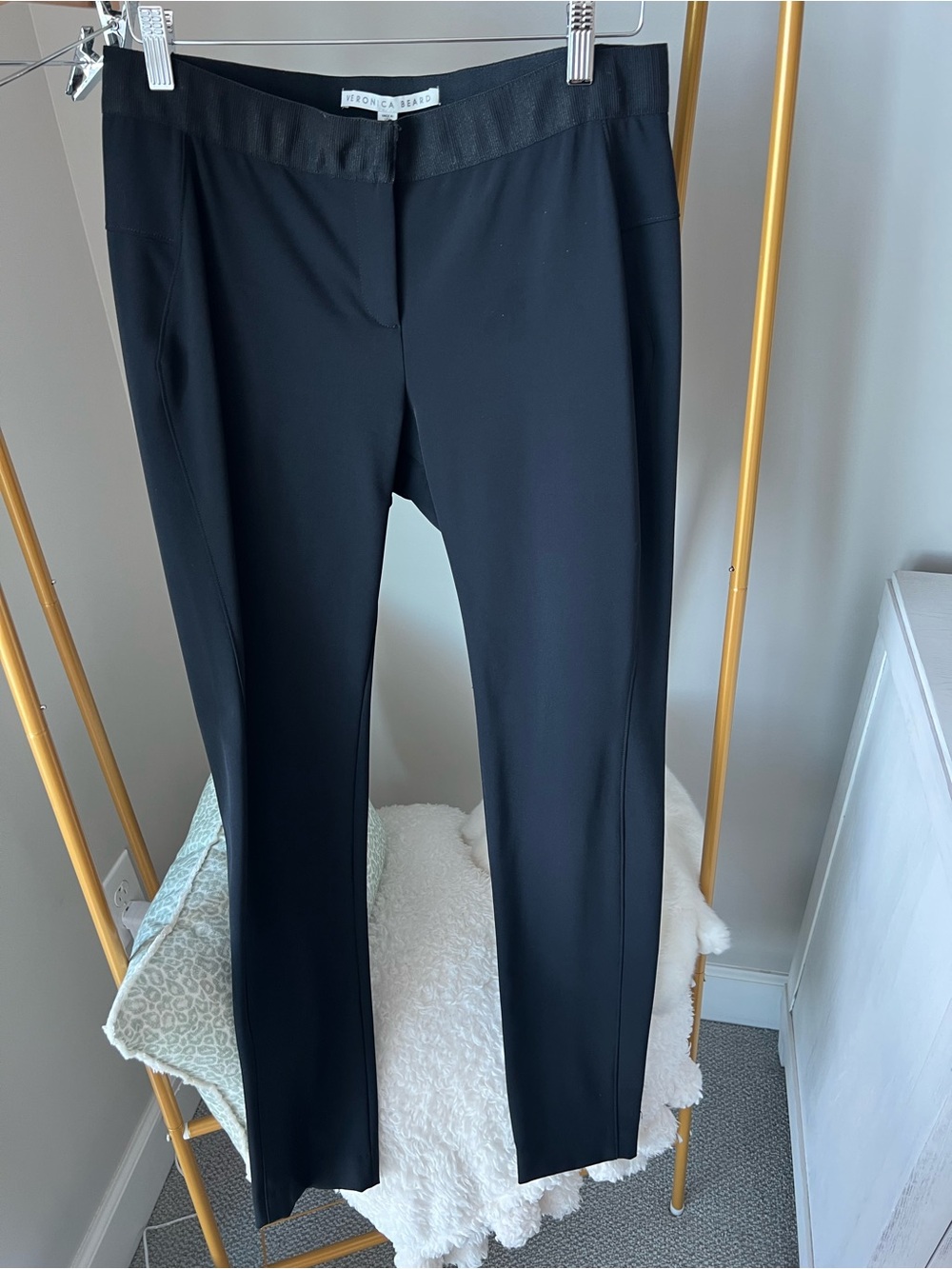Veronica Beard BLACK Scuba Pants (Size 12)